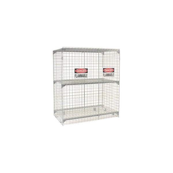 Global Equipment Vertical 30 Cylinder Storage Cabinet, Manual Close 116208 - main